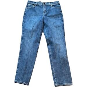 Gloria Vanderbilt Jeans - Blue Denim High Rise Straight Leg - 8